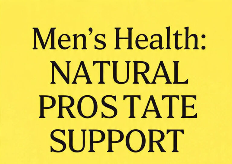 Support Prostate Health Naturally